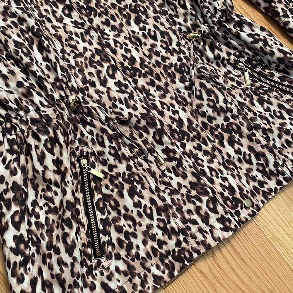 Animal Print Adjustable Spring Jacket by JM Collection Size M - Picture 4 of 5